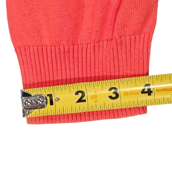 FOXCROFT Women's Soft Coral 100% Supima Cotton Pullover 1/4 Zip Sweater Size XXL - Picture 8 of 12